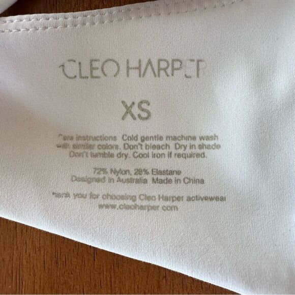 Cleo Harper White Coco Bralette Sports Bra Size XS - Picture 6 of 6
